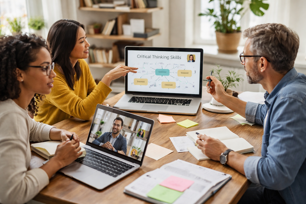 Critical thinking classes in person and online.